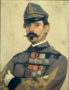 Porträt von Giovanni Maria Damiani in der Uniform von Garibaldis Armee, von Antonio Puccinelli