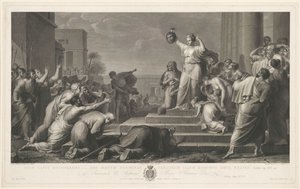 Judith zeigt dem Volk das Haupt des Holofernes von Antonio Ricciani