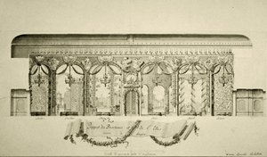 Entwurf des Ovalen Raums im Winterpalast von Antonio Rinaldi
