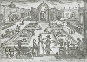 April: Ein Garten von Antonio Tempesta