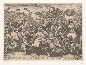 Kavallerie und Infanterie im Kampf von Antonio Tempesta
