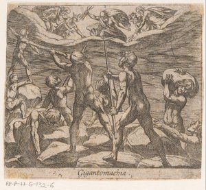 Die Riesen versuchen den Olymp anzugreifen von Antonio Tempesta