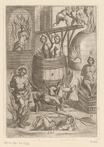 Folterung mit verschiedenen Verbrennungsmethoden von Antonio Tempesta