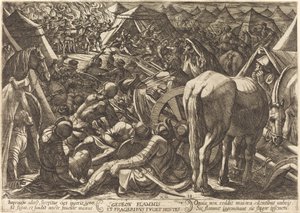Gideon erschreckt seine Feinde in ihrem Lager von Antonio Tempesta