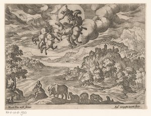 Landschaft mit dem Sturz des Phaëthon von Antonio Tempesta