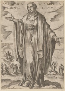 Maria (Ave Maria gratia plena dominus tecum) von Antonio Tempesta