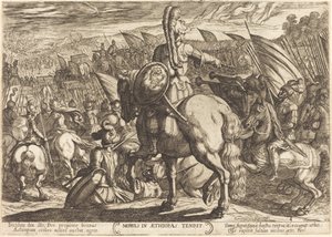 Moses lässt das hebräische Heer gegen die Äthiopier marschieren