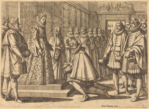Philipp von Spanien vor Margarete von Österreich