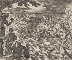 Tafel 7: Die Sintflut, aus Ovids 