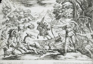 Hirschjagd von Antonio Tempesta