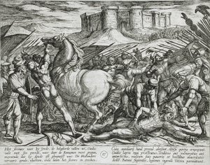 Die Römer werden durch Civilis