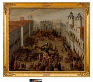 Turnier auf der Piazza del Castello, Turin, 1620 von Antonio Tempesta