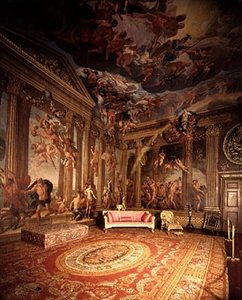Olympische Götter, Wandmalereien im Himmelzimmer, ca. 1695-96 von Antonio Verrio