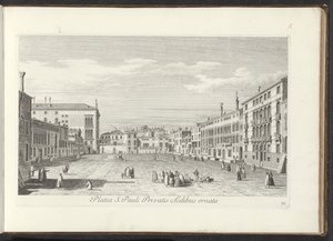Ansicht des Campo San Polo in Venedig von Antonio Visentini