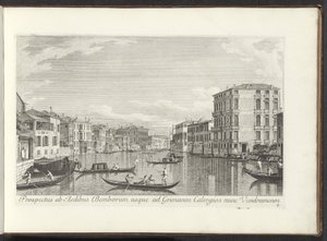 Ansicht des Canal Grande, Palazzo Bembo und Palazzo Vendramin-Calergi in Venedig von Antonio Visentini