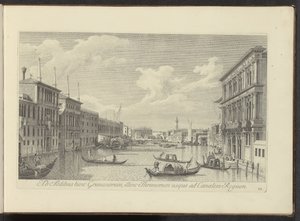 Ansicht des Canal Grande und Palazzo Vendramin-Calergi in Venedig von Antonio Visentini