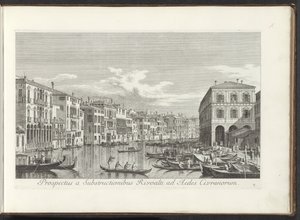 Ansicht des Canal Grande in Venedig von Antonio Visentini