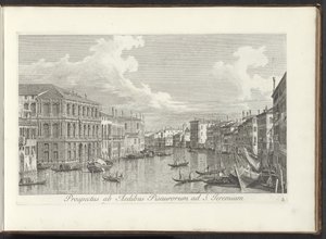 Ansicht des Canal Grande in Venedig von Antonio Visentini