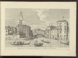 Ansicht des Cannaregio und des Palazzo Labia in Venedig von Antonio Visentini