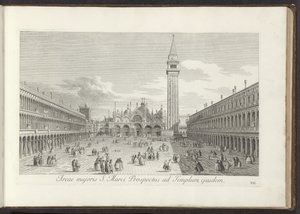 Gezicht op het San Marcoplein en de San Marco te Venetië