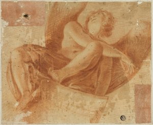 Verkürzter Engel von Antonio da Correggio