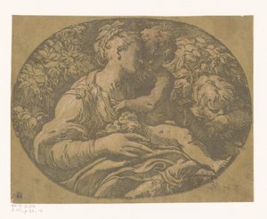 Maria mit Kind und Johannes dem Täufer von Antonio da Trento