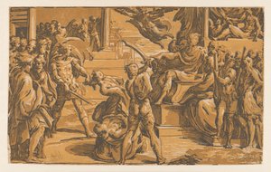 Martyrium der heiligen Petrus und Paulus von Antonio da Trento