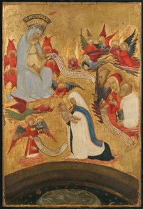 Santa Francesca Romana hält das Christkind, ca. 1445 von Antonio del Massaro da Viterbo