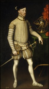 Porträt des Heiligen Römischen Kaisers Maximilian II. von Österreich 1527-1576, 1550 von Antonis Mor