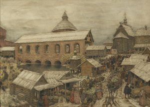 Altes Moskau. Okhotny Ryad, 1900er-1910er Jahre