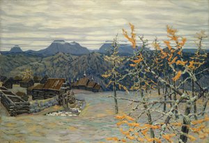 Dorf im Uralgebirge von Apollinari Mikhailovich Vasnetsov
