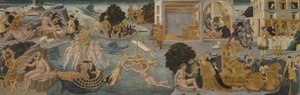 Die Abenteuer des Odysseus, 1435-45 von Apollonio di Giovanni di Tommaso