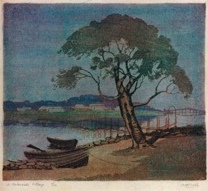 Ein Wasserdorf von Archibald Bertram Webb