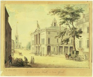 Das alte Rathaus (Federal Hall) New York City, 1798