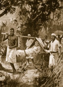 David Livingstone setzte seine Reise durch Afrika trotz Krankheit fort von Archibald Webb