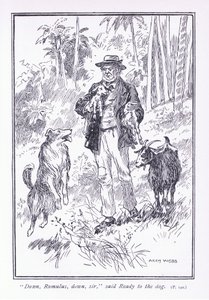 Runter Romulus, runter, sagte Ready zum Hund von Archibald Webb