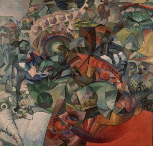 Allegorie des Vaterländischen Krieges von 1812, 1912 von Aristarkh Vasilievic Lentulov