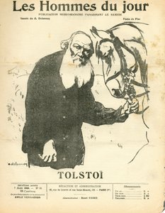 Cover von „Men of the Day“, satirisch in Schwarz-Weiß von Aristide Delannoy