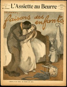 Titelblatt von The Butter Plate, Nummer 338, Satirisch in Farben von Aristide Delannoy