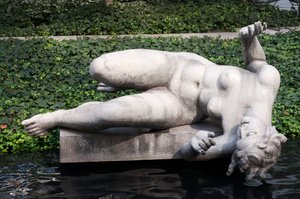 Der Fluss, von Aristide Maillol, im Skulpturengarten, Museum of Modern Art, New York