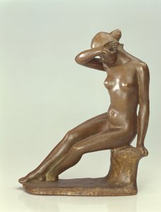 Frau bedeckt ihr Gesicht mit der Hand, 1900 von Aristide Maillol