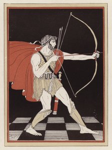 Odysseus spannt seinen Bogen