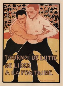 Ringkampfturnier, Lüttich, 1899 von Armand Rassenfosse