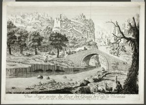 Ansicht eines Teils des Pfades der Riesen von Vals in Vivarais von Arnauld Eloi Gautier D