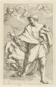 Jupiter und Semele (Toneel van sinnebeelden geopent tot dienst van schilders beelthouders etc.) von Arnold Houbraken
