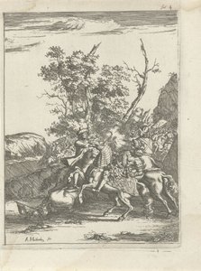 Reiterkampf von Arnold Houbraken