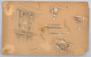 Architektonische Details in Lisieux von Arnold William Brunner