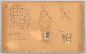 Architektonische Details an der Kathedrale von Lisieux