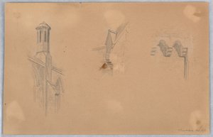 Architektonische Details von der Kirche in Brookline von Arnold William Brunner