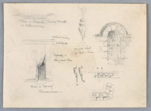 Architektonische Skizzen von Chenonceaux